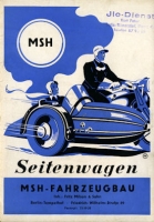 MSH Seitenwagen Prospekt 1950er Jahre
