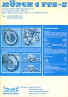Preview: Münch 4 TTS / E Prospekt 1970er Jahre