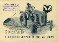 Normag (Zorge) Diesel Schlepper 15 20 25 35 HP brochure 1950s