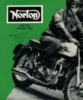 Norton 650 SS + Atlas 750 Prospekt ca. 1963