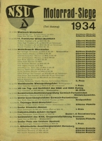 Preview: NSU Siegesliste 1930-1933 Prospekt Preview: NSU Siegesliste 1930-1933 Prospekt