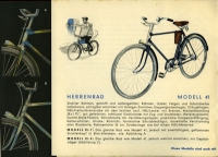 NSU bicycle brochure 1950