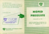 NSU Quickly Preisliste 6.1960