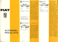 NSU-Fiat Preisliste 8.1964