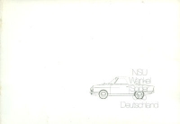 NSU Wankel Spider Broschüre 80/90er Jahre