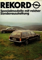 Opel Rekord E Spezialmodelle Prospekt 6.1979