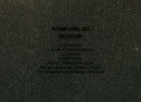 Preview: Opel Senator Werbeplatte ca. 1980