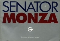 Opel Senator Monza Bedienungsanleitung 1981