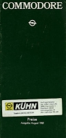 Opel Commodore Preisliste 8.1981