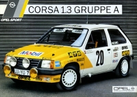 Opel Corsa 1.3 Gruppe A Prospekt 1986