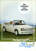 Opel Ascona Cabriolet Prospekt 1980er Jahre