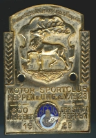 Plakette 600 Jahre Stadt Reppen 1929