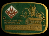 Plakette Hermannstein DMV 1976