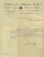 Panther letter 1914
