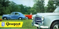 Peugeot Pkw und Klein-Lkw Programm 1958