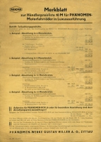 Preview: Phänomen Händler-Preisliste Nr.10M 1.1938