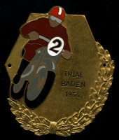 Plakette Trial Baden 1954