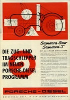 Porsche Diesel Schlepper Standard Star / T Prospekt 11.1960