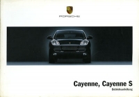 Porsche Cayenne / Cayenne S Bedienungsanleitung 8.2003