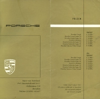 Preview: Porsche 356 B Preisliste 1.1962 nl