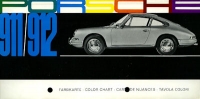 Porsche 911 912 Farbkarte 8.1966