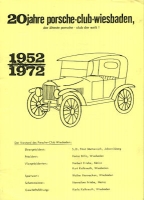 Porsche Club Wiesbaden Ausschreibung 1952-1972