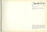 Preview: Porsche 911 T E S Bedienungsanleitung 1973 e