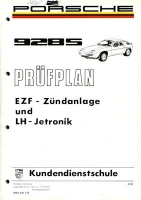 Porsche 928 S Kundendienst Information 1984