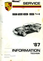 Porsche 928 S4 Kundendienst Information 1987