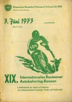 Program 19th Bautzener Autobahnring 3.6.1973