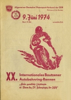 Program 20th Bautzener Autobahnring 9.6.1974