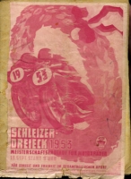 Programm 20. Schleizer Dreieck-Rennen 13.9.1953