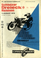 Programm 37. Schleizer Dreieck-Rennen 9.8.1970