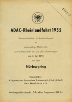Program Nürburgring 3.7.1955