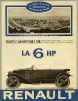Renault 6 PS Prospekt 1923 f