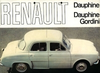 Renault Dauphine Gordini brochure ca. 1966