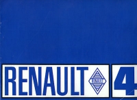 Renault 4 Prospekt ca. 1970