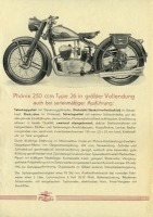 Preview: Phönix 250 ccm Type 26 Prospekt 1951