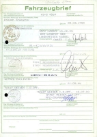 Rover Concerto (Typ HW) Original Fahrzeugbrief 1993