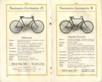 Seidel & Naumann Germania Fahrrad Programm 1914