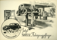 Ansichtskarte Shell 1930er Jahre