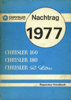 Chrysler 160 180 2Ltr. repair manuel 1977