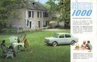 Simca 1000 Prospekt 1960er Jahre