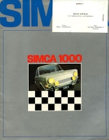 Simca 1000 Prospekt 1969