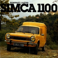 Simca 1100 lorry brochure 1979