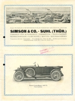 Simson 8/40 HP brochure ca. 1925