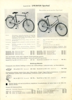 Staiger program Bicycles and mopeds 1956