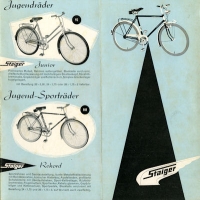 Staiger Programm Fahrräder und Mopeds ca. 1960