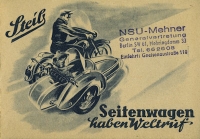 Steib sidecar program 1950