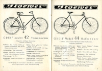 Preview: Bernhard Stoewer Fahrrad Programm 1930er Jahre